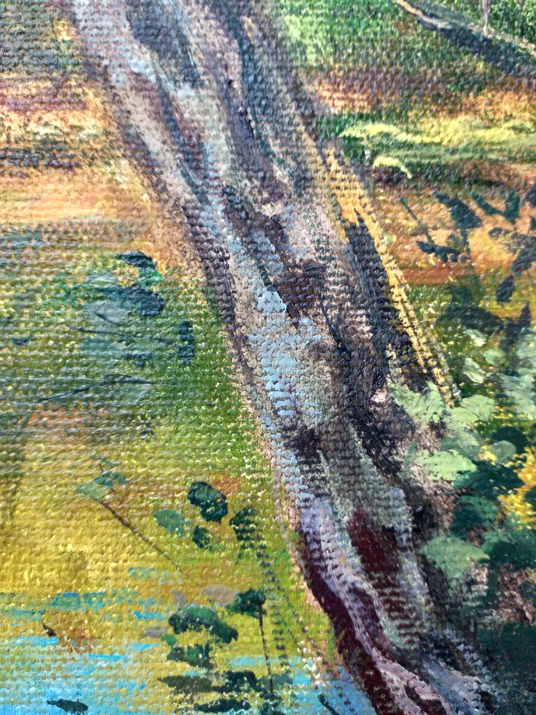 Original Impressionism Landscape Painting by Nadezhda Gellmundova
