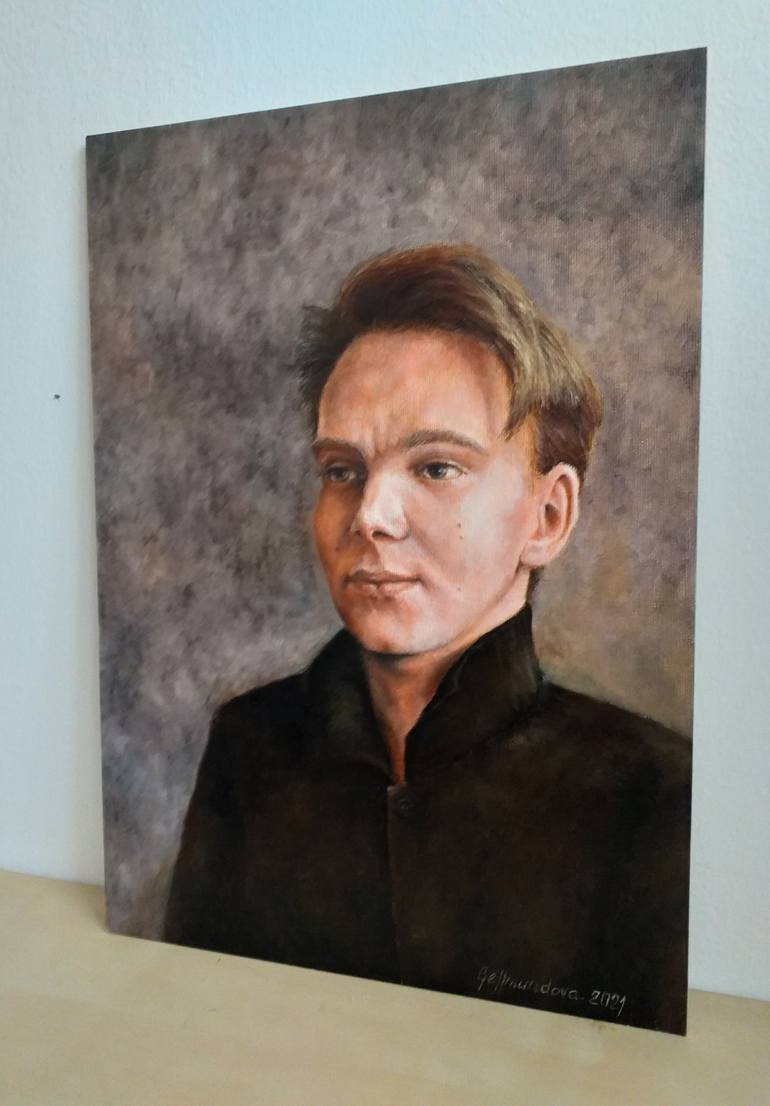 Original Portrait Painting by Nadezhda Gellmundova