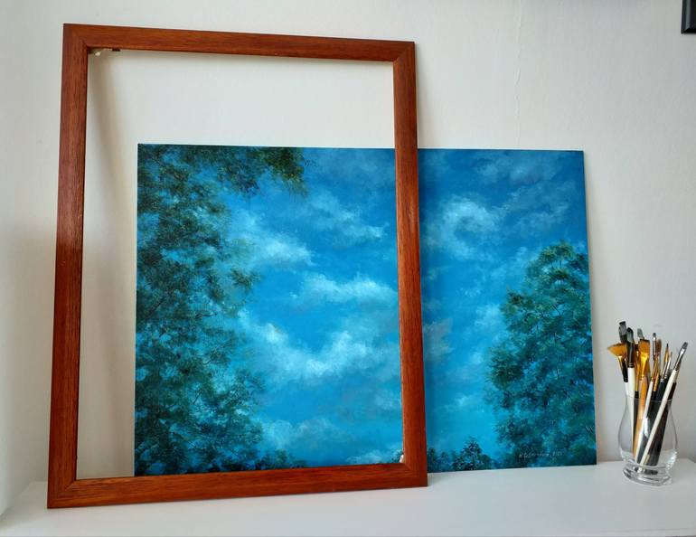 Original Impressionism Nature Painting by Nadezhda Gellmundova