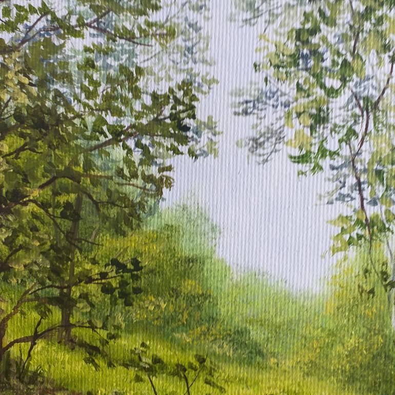 Original Impressionism Landscape Painting by Nadezhda Gellmundova