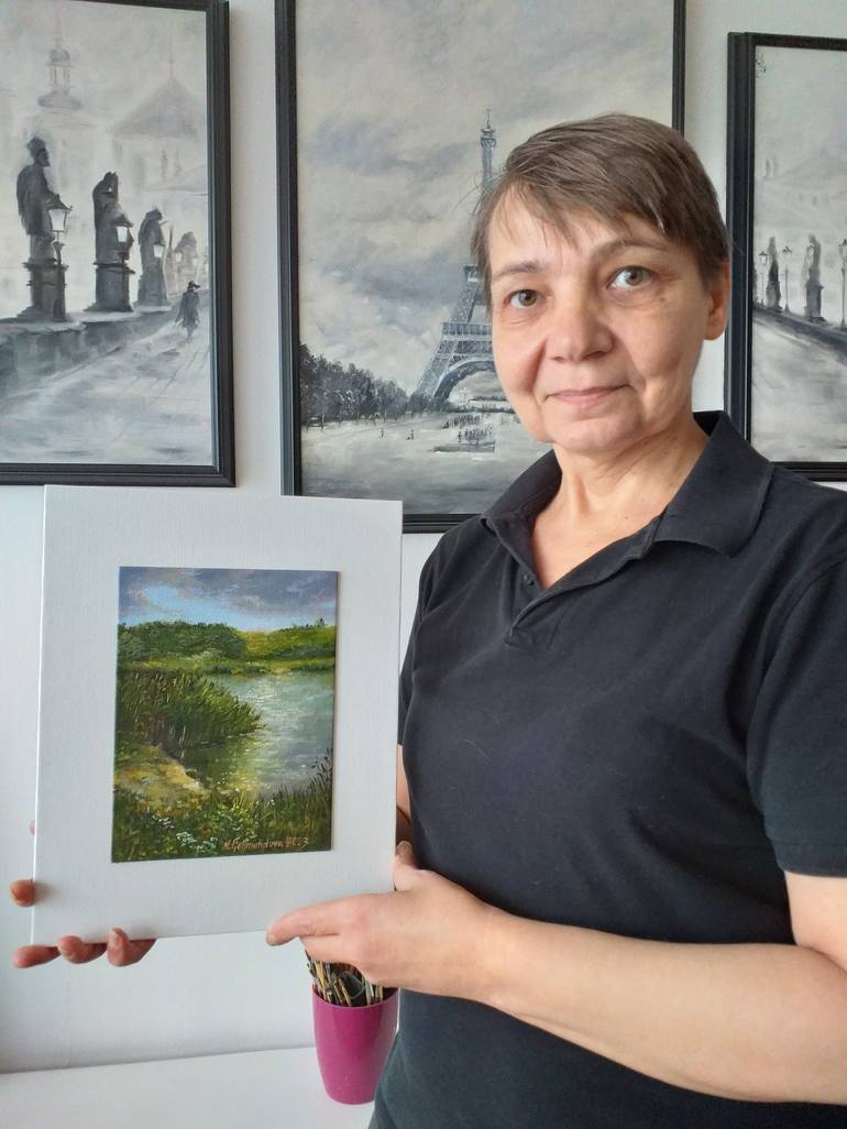 Original Landscape Painting by Nadezhda Gellmundova