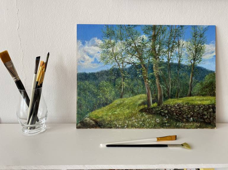 Original Landscape Painting by Nadezhda Gellmundova