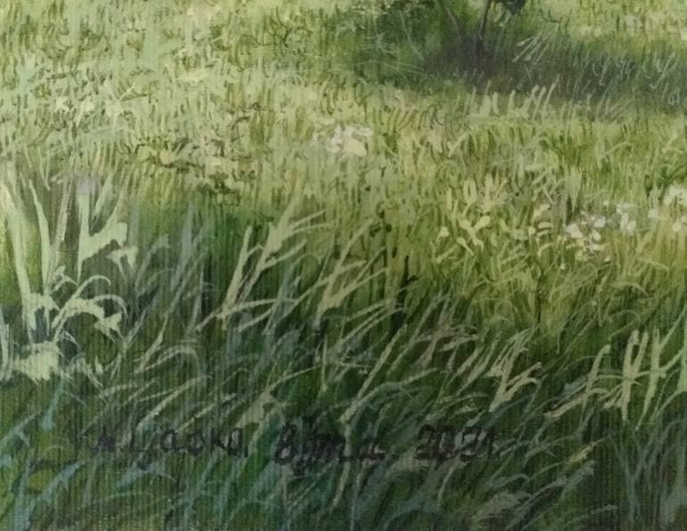 Original Impressionism Landscape Painting by Nadezhda Gellmundova