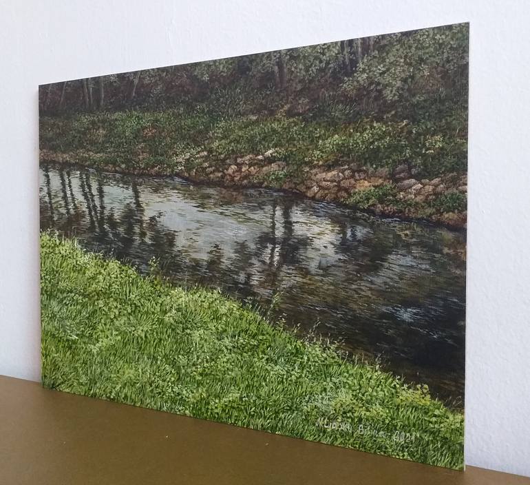 Original Impressionism Landscape Painting by Nadezhda Gellmundova