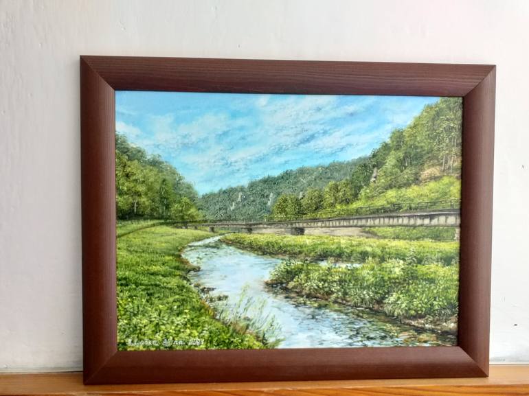 Original Landscape Painting by Nadezhda Gellmundova