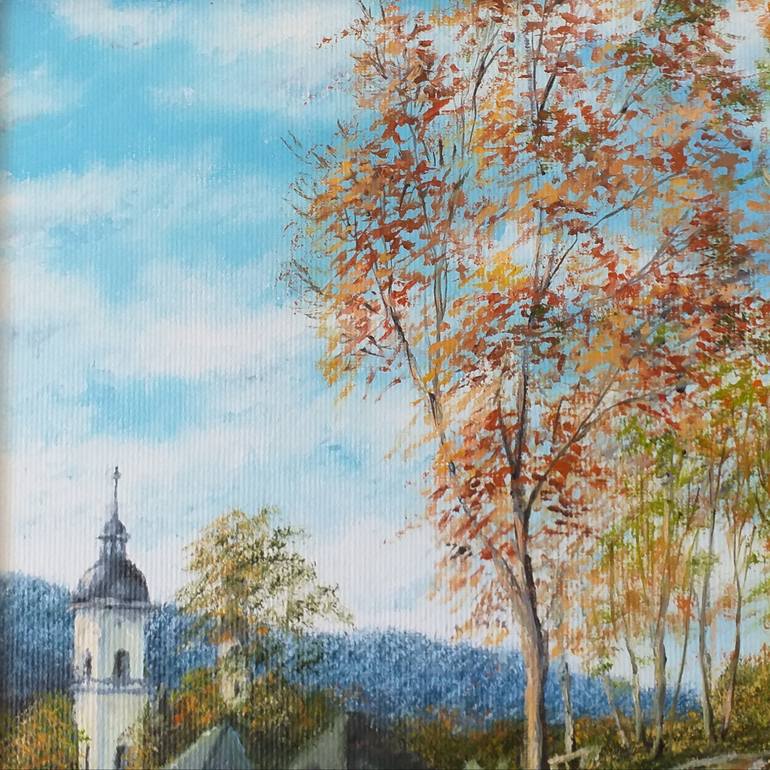 Original Impressionism Landscape Painting by Nadezhda Gellmundova