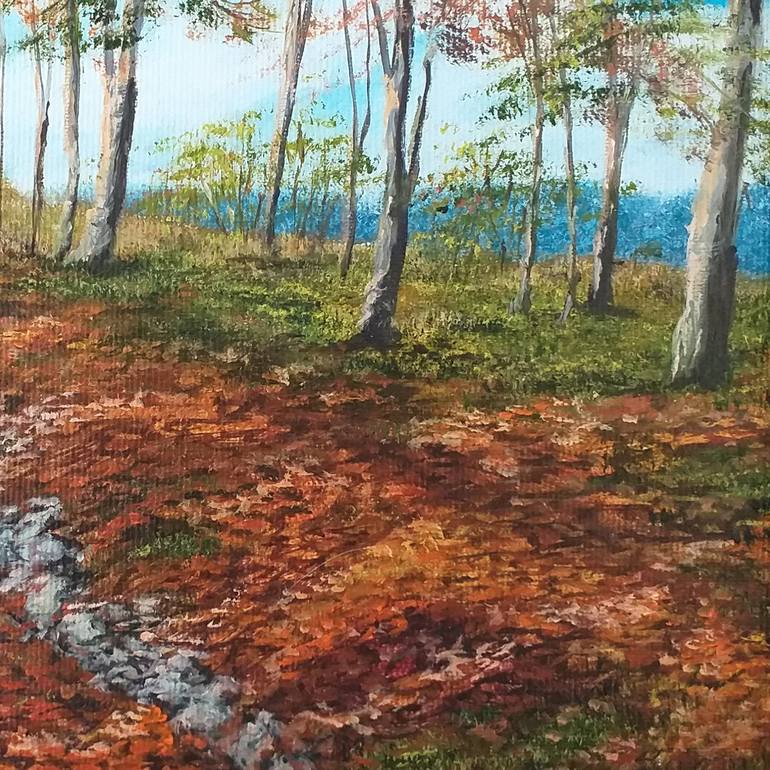 Original Impressionism Landscape Painting by Nadezhda Gellmundova