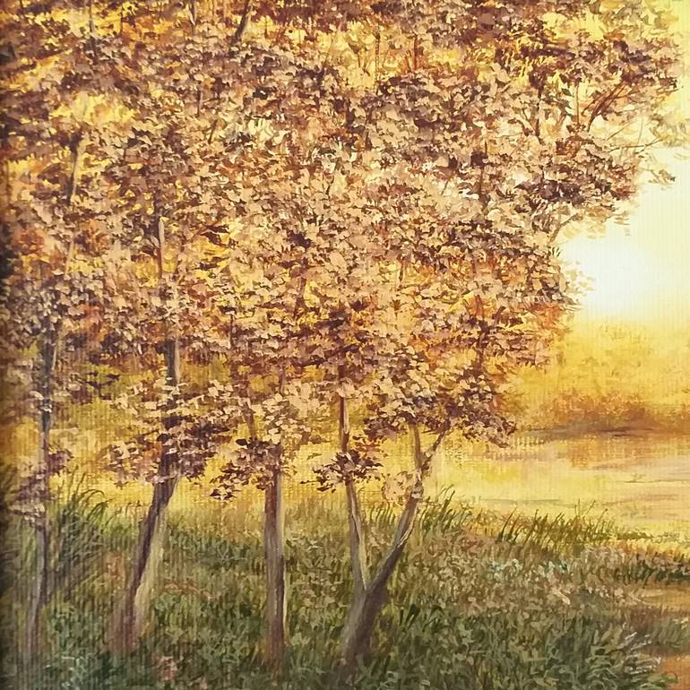 Original Landscape Painting by Nadezhda Gellmundova