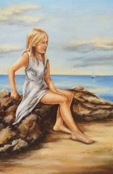 Print of Fine Art Seascape Paintings by Nadezhda Gellmundova