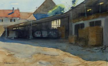 Original Figurative Rural life Paintings by Sébastien Badia