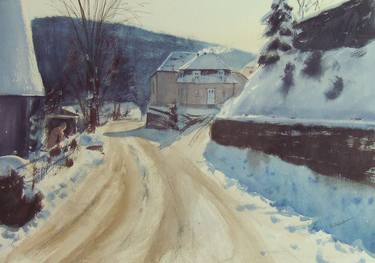 Original Rural life Paintings by Sébastien Badia