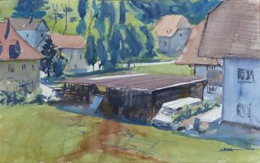 Original Figurative Rural life Paintings by Sébastien Badia