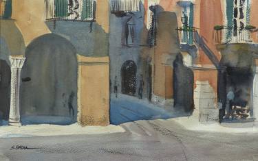 Original Figurative Architecture Paintings by Sébastien Badia