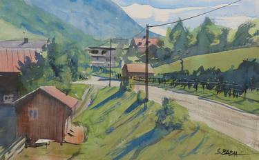 Original Figurative Rural life Paintings by Sébastien Badia