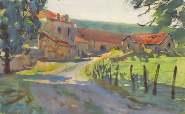 Original Figurative Rural life Paintings by Sébastien Badia