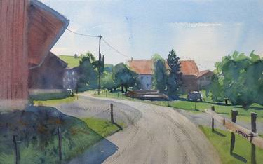 Original Rural life Paintings by Sébastien Badia