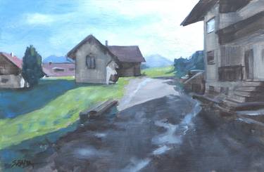 Original Rural life Paintings by Sébastien Badia