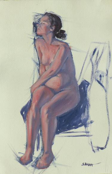 Original Figurative Nude Paintings by Sébastien Badia