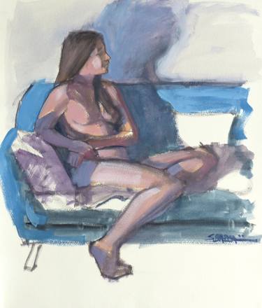 Original Nude Paintings by Sébastien Badia