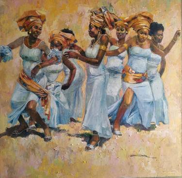 Print of Figurative Culture Paintings by Emmanuel Arugha Dudu