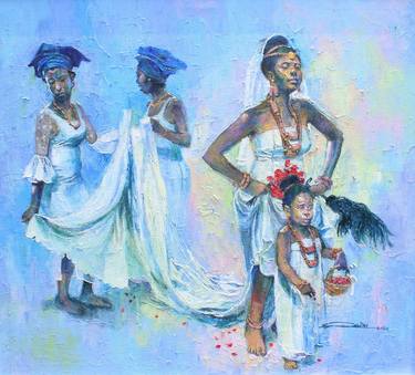 Print of Women Paintings by Emmanuel Arugha Dudu