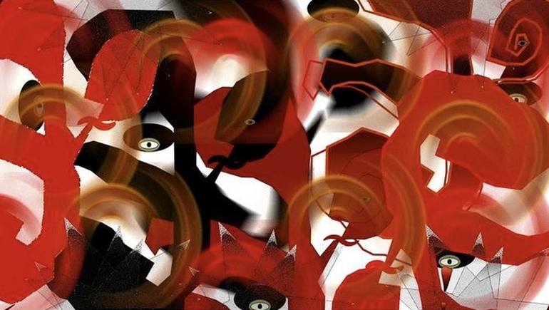 Original Abstract Expressionism Performing Arts Digital by Soukeyna Fall