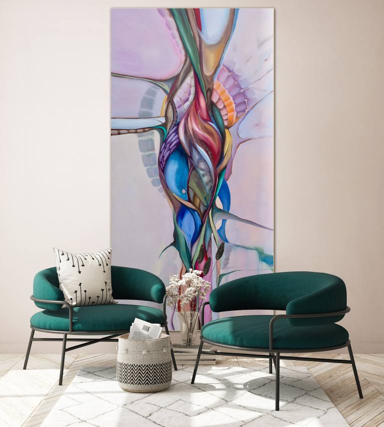 Original Abstract Expressionism Abstract Painting by Aksana Chmel