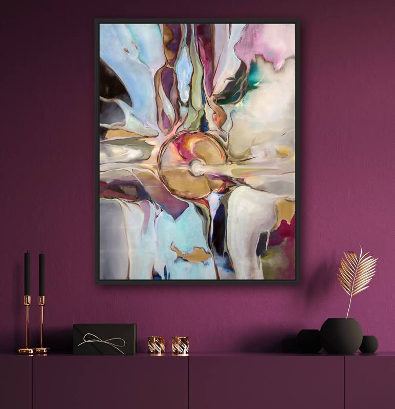 Original Conceptual Abstract Painting by Aksana Chmel