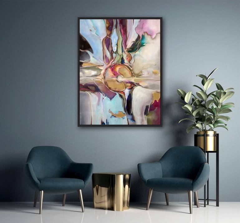 Original Conceptual Abstract Painting by Aksana Chmel