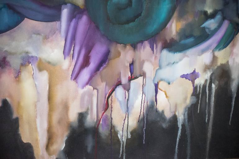 Original Conceptual Abstract Painting by Aksana Chmel