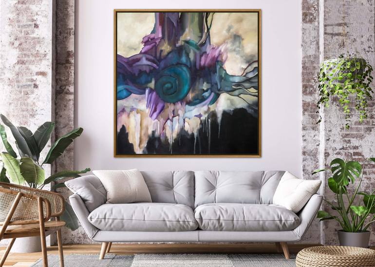 Original Conceptual Abstract Painting by Aksana Chmel