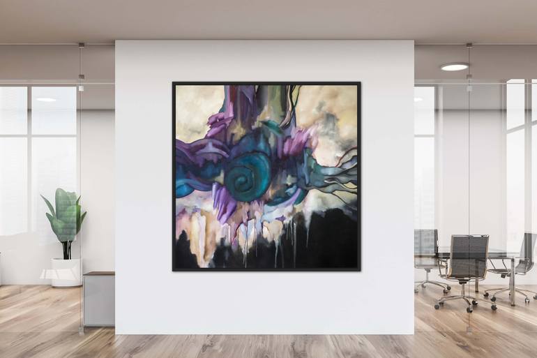 Original Conceptual Abstract Painting by Aksana Chmel