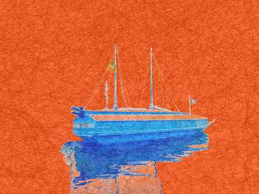 Original Digital Art Boat Photography by Kwanghae Kim
