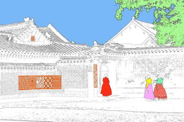 Hanbok, flowers bloom in the palace (Gyeongbokgung Palace)-#10 thumb