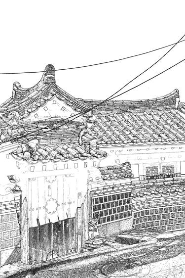 "Seoul Hanok Sketch" - #06 thumb