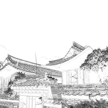 "Seoul Hanok Sketch" - #09 thumb