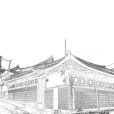 "Seoul Hanok Sketch" - #13 thumb