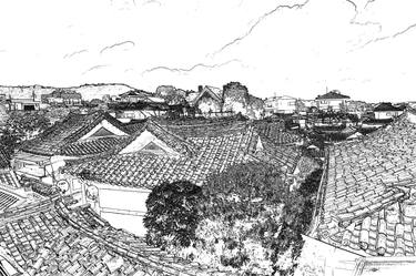 "Seoul Hanok Sketch" - #14 thumb