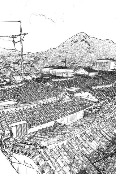 "Seoul Hanok Sketch" - #15 thumb