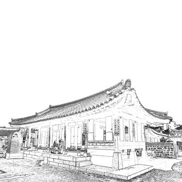 "Seoul Hanok Sketch" - #20 thumb