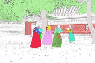 Hanbok, flowers bloom in the palace (Gyeongbokgung Palace)-#13 thumb