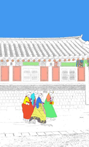 Hanbok, flowers bloom in the palace (Gyeongbokgung Palace)-#18 thumb