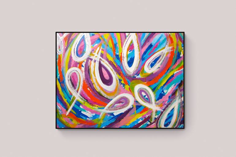 Original Contemporary Abstract Painting by Uke Maulina Indriani