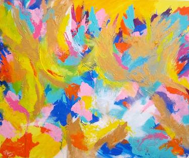 Original Fine Art Abstract Paintings by Uke maulina indriani