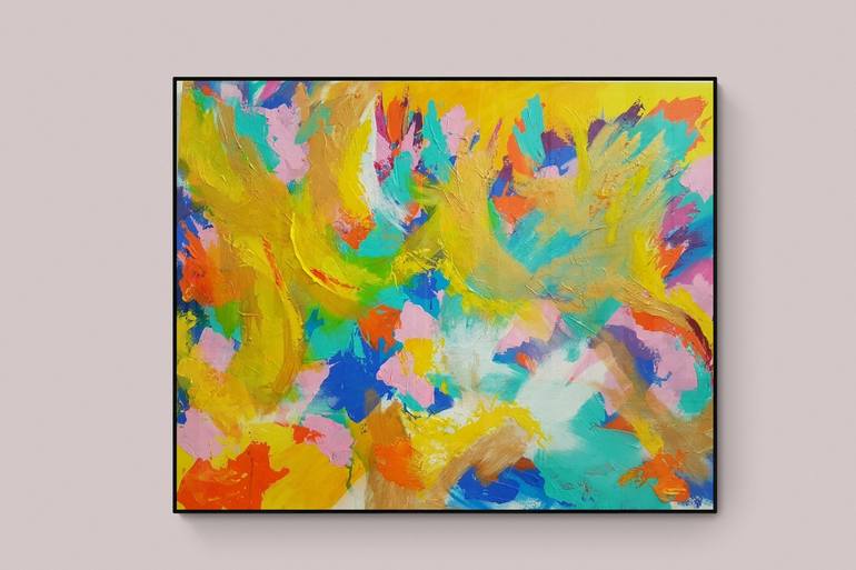 Original Fine Art Abstract Painting by Uke maulina indriani