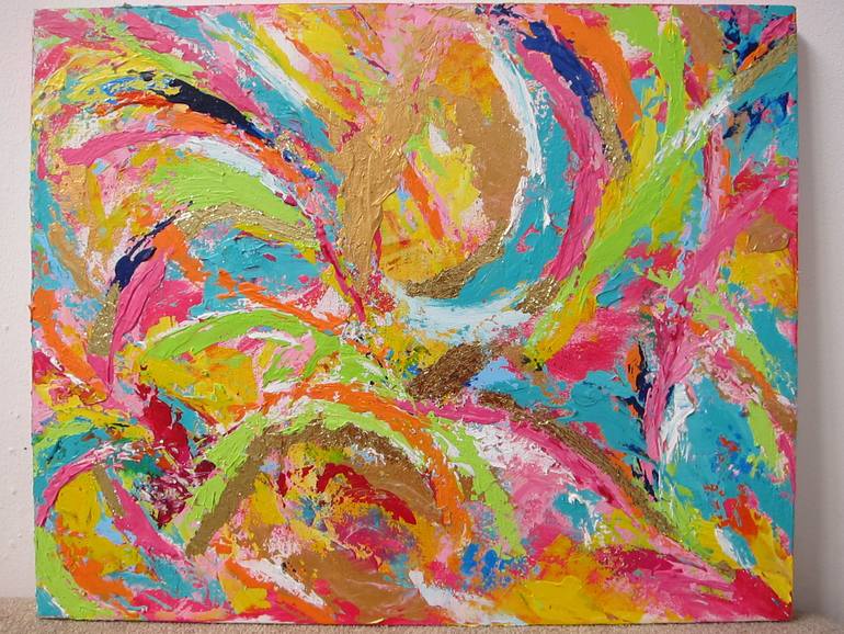 Original Minimalism Abstract Painting by Uke Maulina Indriani