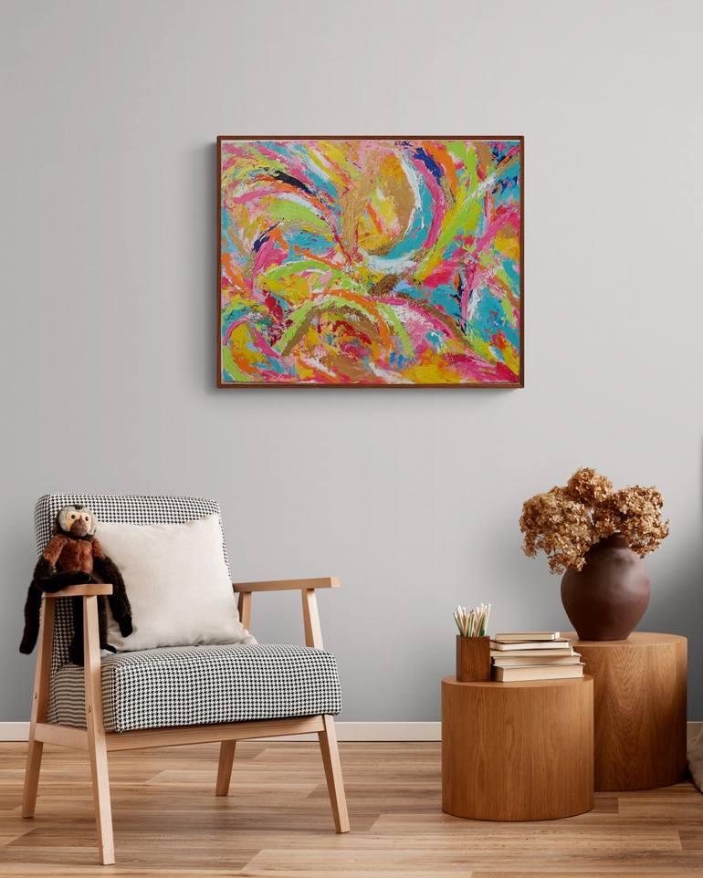 Original Minimalism Abstract Painting by Uke Maulina Indriani