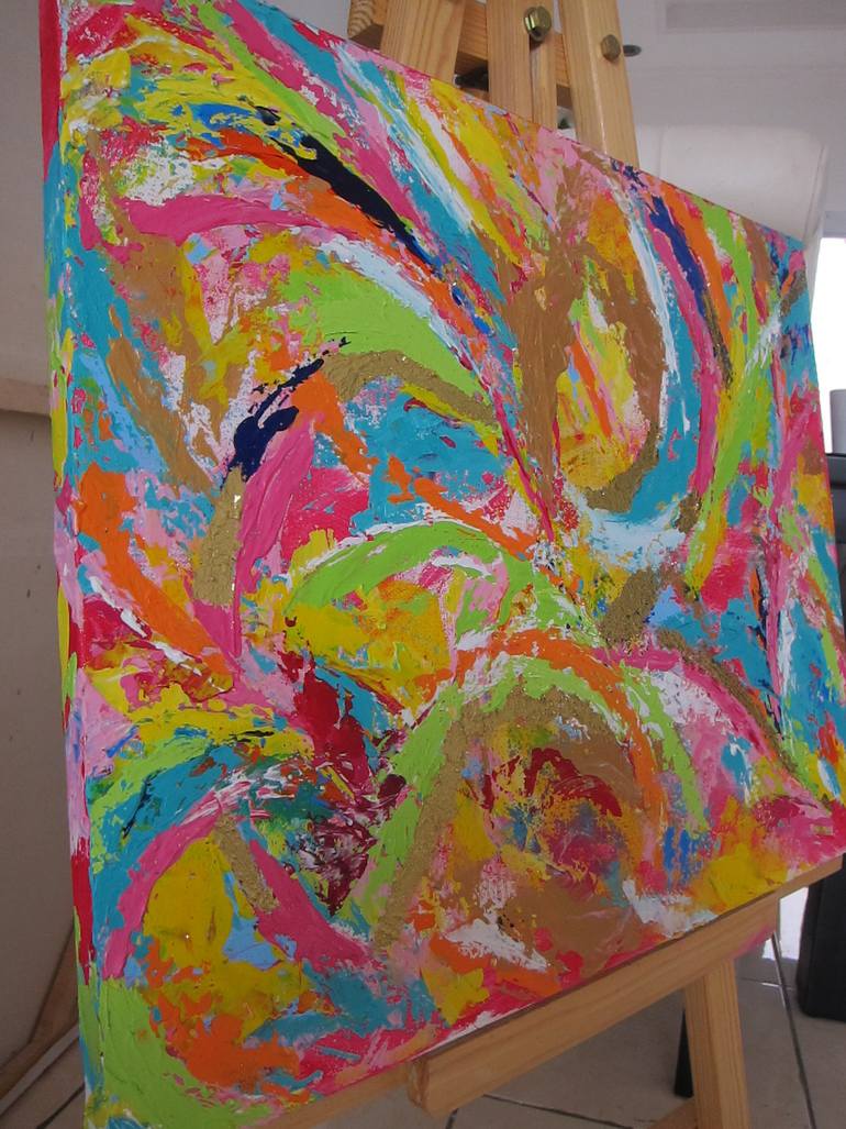 Original Minimalism Abstract Painting by Uke Maulina Indriani