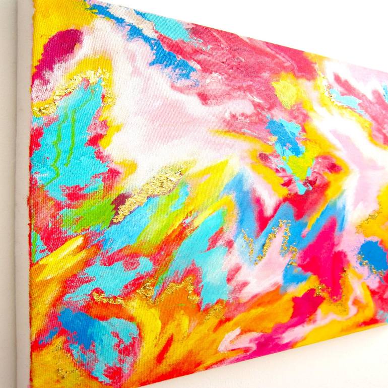 Original Abstract Expressionism Abstract Painting by Uke Maulina Indriani