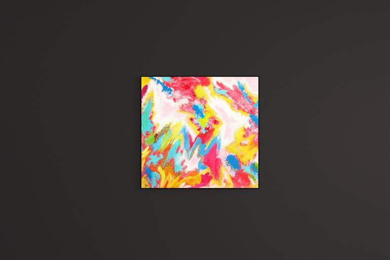 Original Abstract Expressionism Abstract Painting by Uke Maulina Indriani